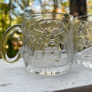 Pair of Mcdonalds Batman Forever, the Riddler, Collectible Glass Cups
